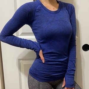 lululemon Blue Long Sleeve Top